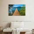 thumbnail image 2 of Elephant Stock Dock At Diamond Lake Wall Art - Horizontal Canvas Wall Art - Living Room Wall Decor - Nature Canvas - Green And Teal Decor - 36" x 24", 2 of 8
