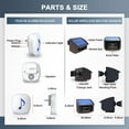 thumbnail image 3 of Htzsafe Solar Driveway Alarm System-1/4 Mile Long Transmission Range-Solar Powered No Need Replace Batteries-Outdoor Weatherproof Motion Sensor&Detector DIY Security Alert System, 3 of 5