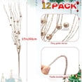 thumbnail image 2 of Christmas Glitter Curly Picks Berry Stems Christmas Berry Picks Sprays Glittered Twigs 17" Golden Fake Christmas Picks for Christmas Tree Topper Wreath Garland Decoration Floral Arrangement,12 Pcs, 2 of 7