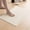 Ivory, variant on Yiannan 17x24 Inch Cotton Bath Rug, Soft Absorbent Non Slip Mat, Machine Washable Non Shedding, Fashionable Mat for Bathroom, Kitchen and Laundry,Mauve