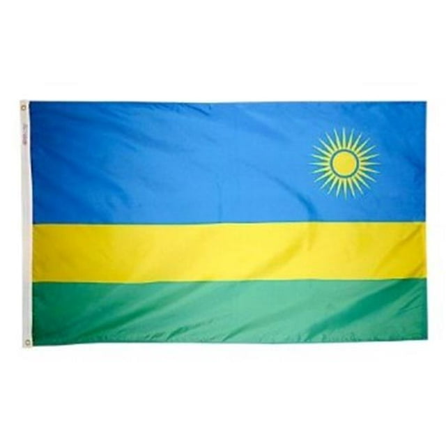 Annin Flagmakers 197112 4 ft. X 6 ft. Nyl-Glo Rwanda Flag
