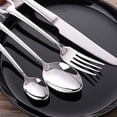 thumbnail image 3 of Worgeous 304 Stainless Steel Teaspoon Coffee Spoon Dessert Stirring Soup Spoons with Hanging Hole Set of 5pcs, 3 of 8