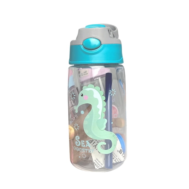 MOQIN Personalised kids Water Bottle with Straw and Lid, Back to School Supplies Water Bottle for Kids Boys Girls Teen Gifts, 500ml Birthday Leak Proof BPA Free Water Bottle