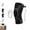 Black, variant on Sports Compression Knee Sleeve with Shock Absorbing Silicone Cushion, Adjustable Dial Knee Brace for Outdoor Running Cycling Fitness Training