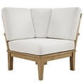 thumbnail image 5 of Modway Marina 3 Piece Outdoor Teak Sofa Set in Natural and White, 5 of 6