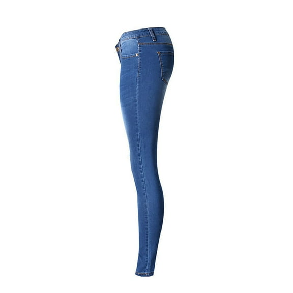 Aayomet Jean Pants for Women 24 Jeans Elastic Slim Women Jeans Simple And Exquisite Design,Blue C