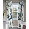 thumbnail image 4 of Blueberry Spring Leaves Sheer Curtains 84 Inch Length 2 Panels Set for Living Room/Bedroom, Farmhouse Botanical Branches Kitchen Curtains Grommet Semi-Sheer Curtains Window Treatments 42"x84"x2, 4 of 7