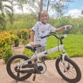 thumbnail image 6 of JOYSTAR 16 Inch Kids Bike with Training Wheels & Handbrake for Ages 4-7 Years Old Boys and Girls, Beige, 6 of 6