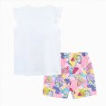 thumbnail image 6 of Paguaki Toddler Girls Summer Clothes Kids 1T 2T 3T 4T Short Sleeve Letter T-Shirt Tops + Shorts Outfits Sets, 6 of 7