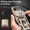 thumbnail image 3 of MYKOMI for iPhone 17 Air Case, Heavy Duty Shockproof Full Body Protective Case with Slide Camera Cover and Ring Magnetic Car Stand for Women & Men, 3 of 8