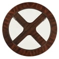 thumbnail image 4 of Roundhill Furniture Cylina Solid Wood Glass Top Round Dining Table with 4 Chairs, 4 of 7