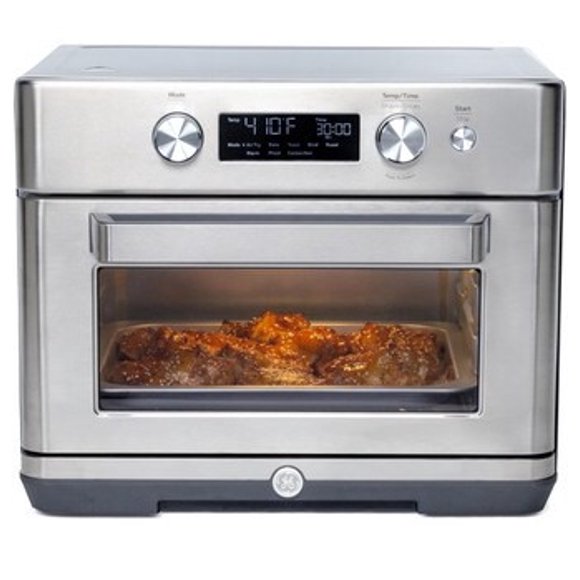 GE - Convection Toaster Oven with Air Fry - Stainless Steel