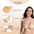 thumbnail image 2 of 2pcs Invisible Silicone Adhesive Shell Shaped Bras (L), Backless Push Up Bras, Lifted Bra Patches, 2 of 5