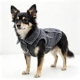 thumbnail image 4 of Denim Dog Vest Harness Breathable No-Pull Pet Harness with D-Ring Adjustable Soft Jean Jacket for Small Dogs, Daily Walks Hiking Outdoor Activities, 4 of 4