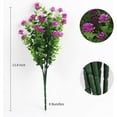 thumbnail image 2 of Morttic 6 Pcs Artificial Flowers, Outdoor UV Resistant Fake Plants Faux Greenery Shrubs Plastic Flowers for Indoor Outside Home Garden Wedding Office Decor(Fuchsia), 2 of 6