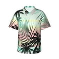 thumbnail image 2 of Goofa Tropical Summer Palm Hawaiian Shirt for Men, Unisex Summer Beach Casual Short Sleeve Button Down Shirts,Aloha Tropical Floral print shirt-X-Large, 2 of 9
