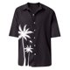 thumbnail image 5 of Designer Spring Summer Men's Casual Cotton Solid Color Short Sleeve Shirts Loose Shirts M, 5 of 5