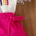 thumbnail image 4 of Toddler Girls Outfits Dressy Outfits Kids Baby Spring Summer Print Cotton Short Sleeve Tops Tshirt Skirts Bag Fall Girls Clothes 4 Years-5 Years, 4 of 4