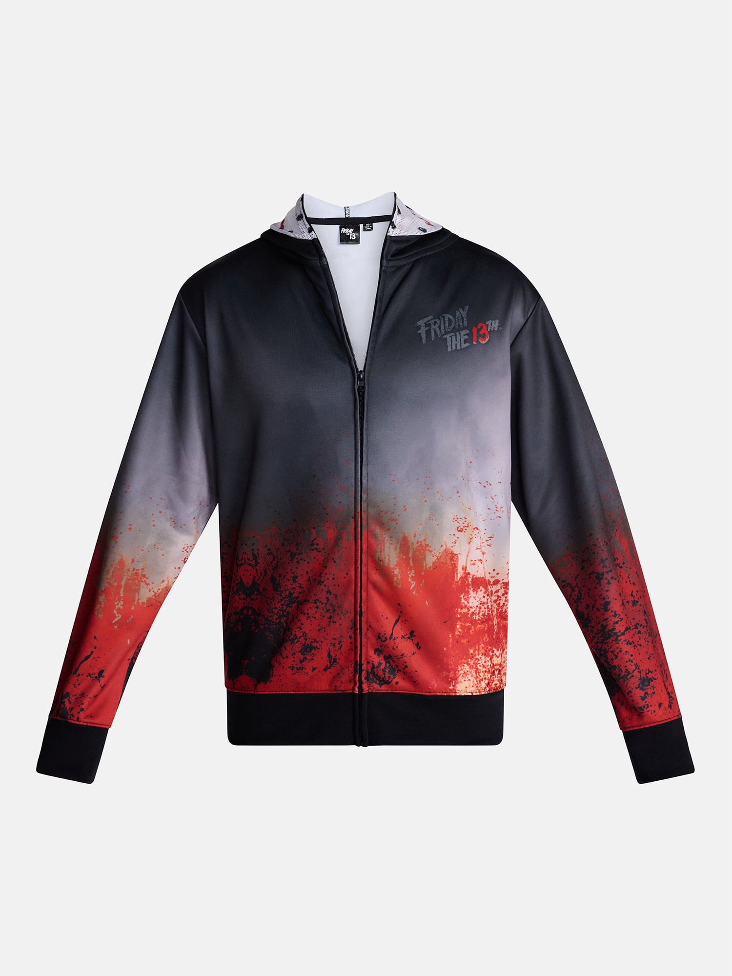 Friday the 13th Men's Jason Mask Cosplay Graphic Hoodie Sweatshirt Halloween, Sizes XS-3XL