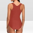 thumbnail image 4 of Feimerou Women One Piece Swimsuit Ribbed High Waisted Tummy Control Bathing Suit Scoop Neck Low Back Sexy Monokini Swimwear, 4 of 6