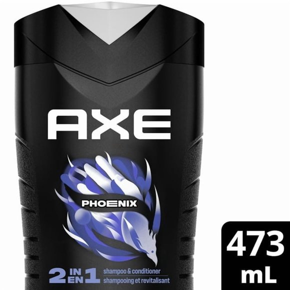 AXE Phoenix 2 in 1 Shampoo and Conditioner, 473 ml Shampoo