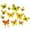 Yellow, variant on Wrapables 3D Double Wings Butterfly Decorative Wall Decor Stickers, Decals for Bedroom (24 pcs), Blue