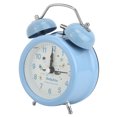 thumbnail image 1 of Reloj despertador luminoso de noche de metal Reloj despertador de noche para estudiantes y niños con doble campana (azul), 1 of 8