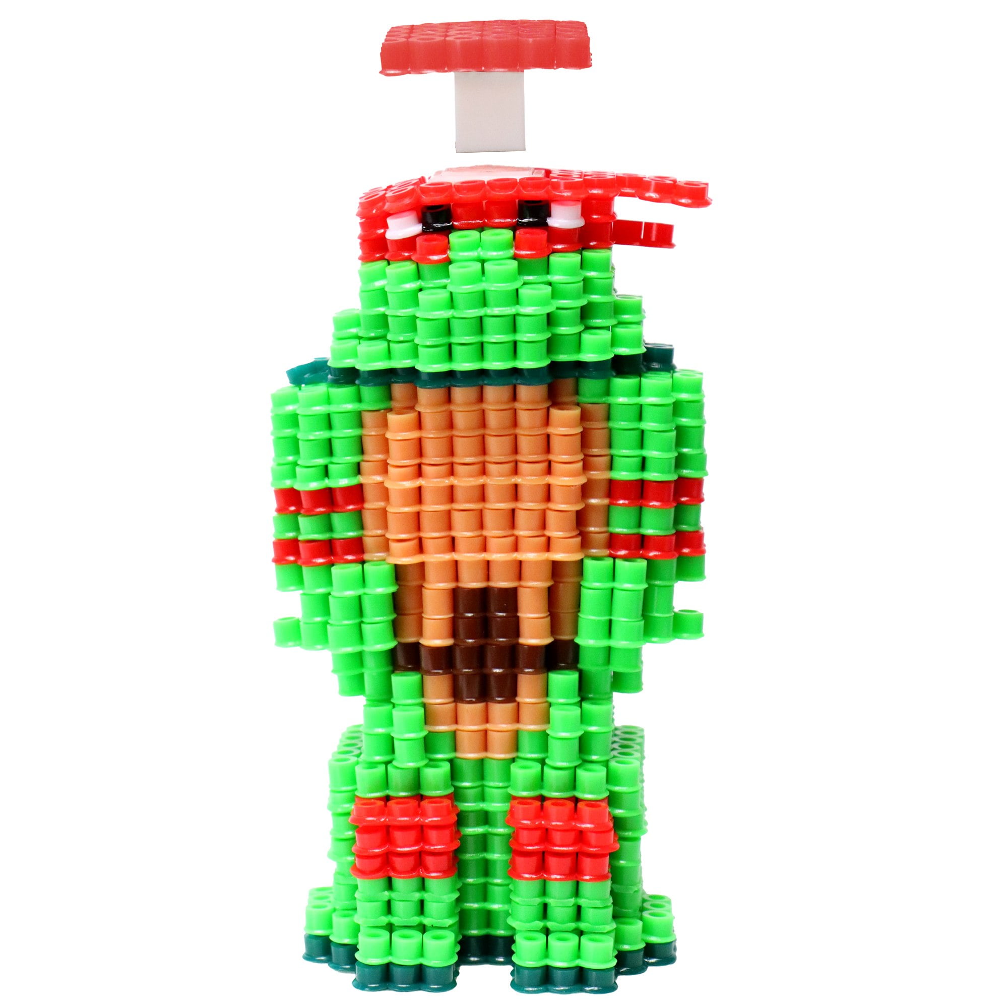 Tara Toy: 3D Pixel Creations - TMNT - 2500 Beads Kit, DIY Your Own 3D Character Figure, Design-Fuse-Display, Building Art & Craft Set, Licensed