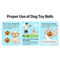 thumbnail image 3 of 2.6'' Squeak Latex Dog Toy Football Chew Fetch Throw Ball for Medium Dogs Interactive Play-2pcs, 3 of 6