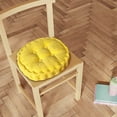 thumbnail image 3 of Coussin Rond, Coussin Tatami Épaissi Intérieur Extérieur, Jaune-13.78 Pouces, 3 of 4
