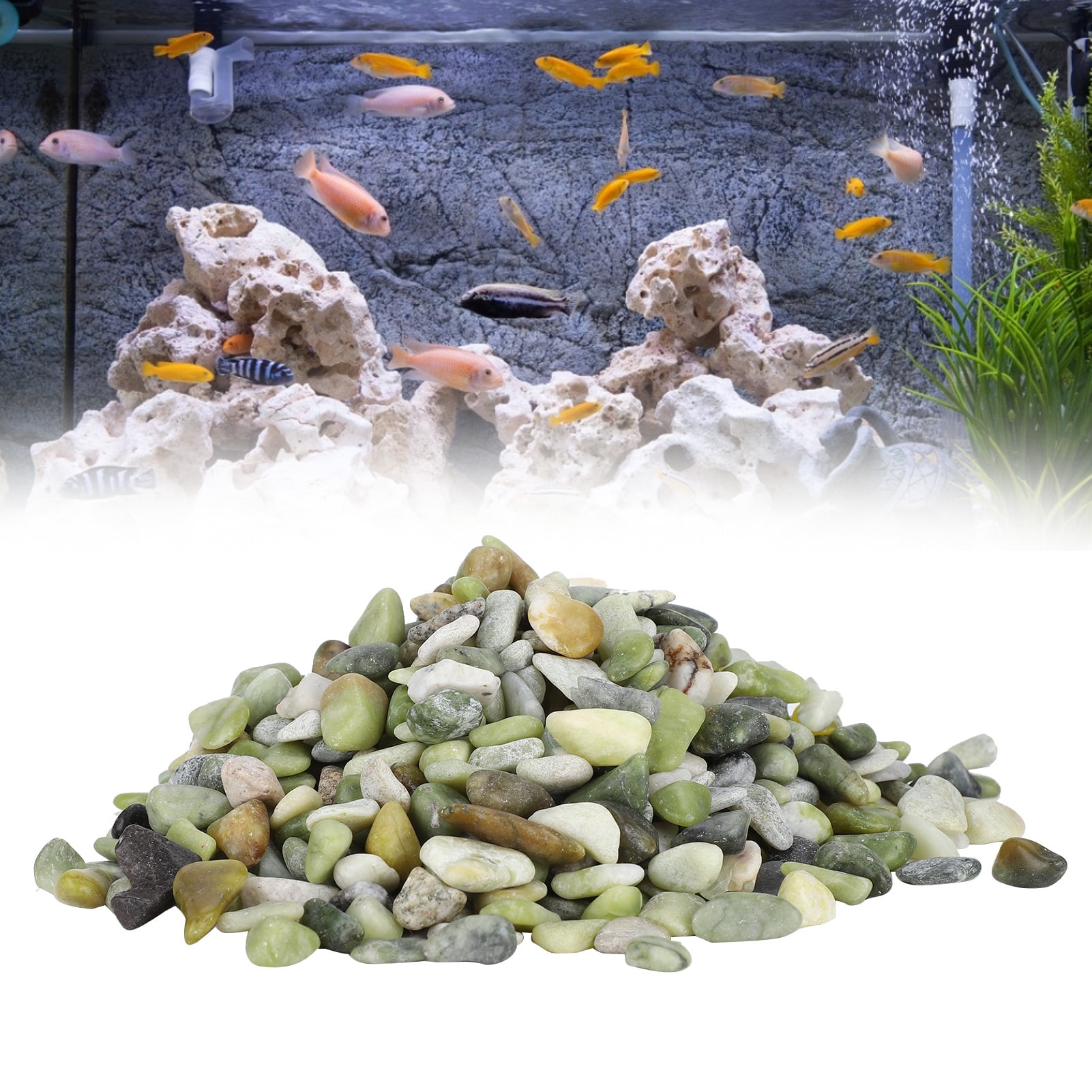 Ymiko 1kg Aquarium Gravel River Rock Fish Tanks Gravel Decoration Landscaping  Aquarium | Walmart Canada