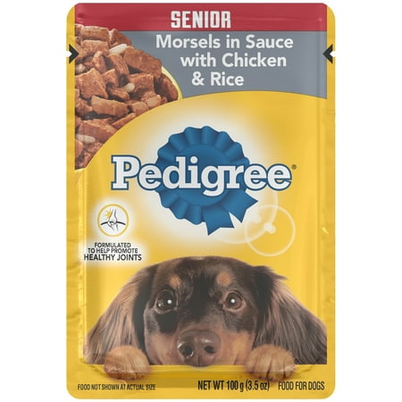 PEDIGREE Choice Cuts Senior Morsels in Sauce With Chicken and Rice Wet Dog Food 3.5 oz.