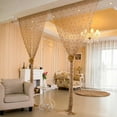 thumbnail image 6 of ANMINY Crystal Beads Door Curtain Room Divider Curtains String Tassel Room Decor for Window Door Wall Screen, Champagne, 6 of 7