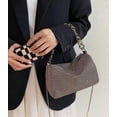 thumbnail image 2 of Kukuzhu Rhinestone Clutch for Women Sparkling Chain Evening Handbags Silver Purse Bling Hobo Handbag for Wedding Cocktail Party, 2 of 8