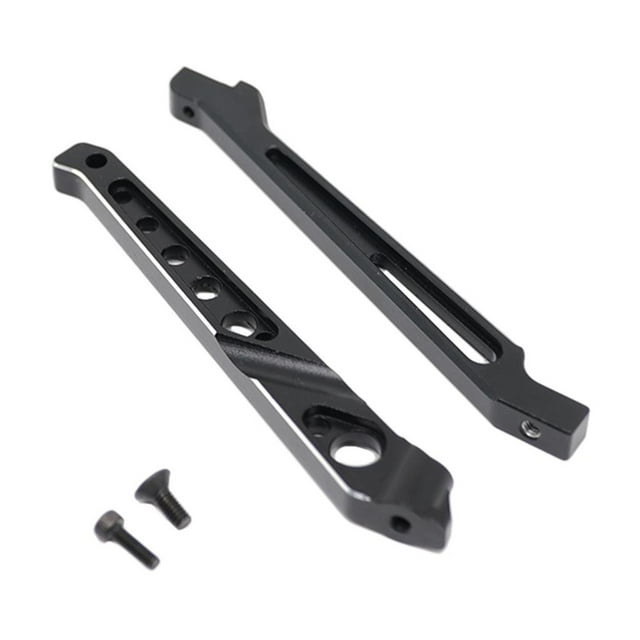 2x Pièces de Châssis RC en Alliage d'Aluminium pour TYPHON Échelle 1/8 RC Noir