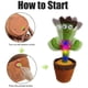thumbnail image 2 of Electric Cactus Plush Toy with 120 English Songs Funny Singing Dancing Cactus Toy Gifts for Kids, 2 of 4