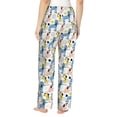 thumbnail image 3 of Naloa Poodle Dog Print Women’s Ultra-Soft Comfy Pajama Lounge Pants with Pockets & Drawstring, 3 of 8
