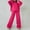 Hot Pink, variant on Lounge Sets for Women Clearance Baggy Joggers 2 Piece Sweat Suits for Women Breathable Oversized Lounge Sweat Set for Women Clearance