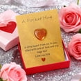 thumbnail image 2 of chaungfeng 1pc Heart Pocket Hug Token Gifts, Pocket Hug Cards Inspirational Gifts for Women Daughter Granddaughter Son Grandson, Festival Gift, Greeting Cards Cards and Card Stock(Coffee), 2 of 6