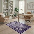 thumbnail image 2 of ODIKA Bathtub Vintage Butterfly Botanical Scroll Border Backing Pet Friendly & Kids Safe Play for Playroom, Bedroom, Reading Nook, 2 of 7