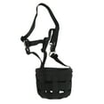 Black Horse Grazing Muzzle Easy Breathe Horse Mouth Cover with Large Holes Anti Biting Horse