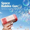thumbnail image 2 of Máquina de burbujas manual para niños de 40 agujeros con luz LED para espuma continua, regalo para Navidad y el Día del Niño al aire libre, 2 of 5