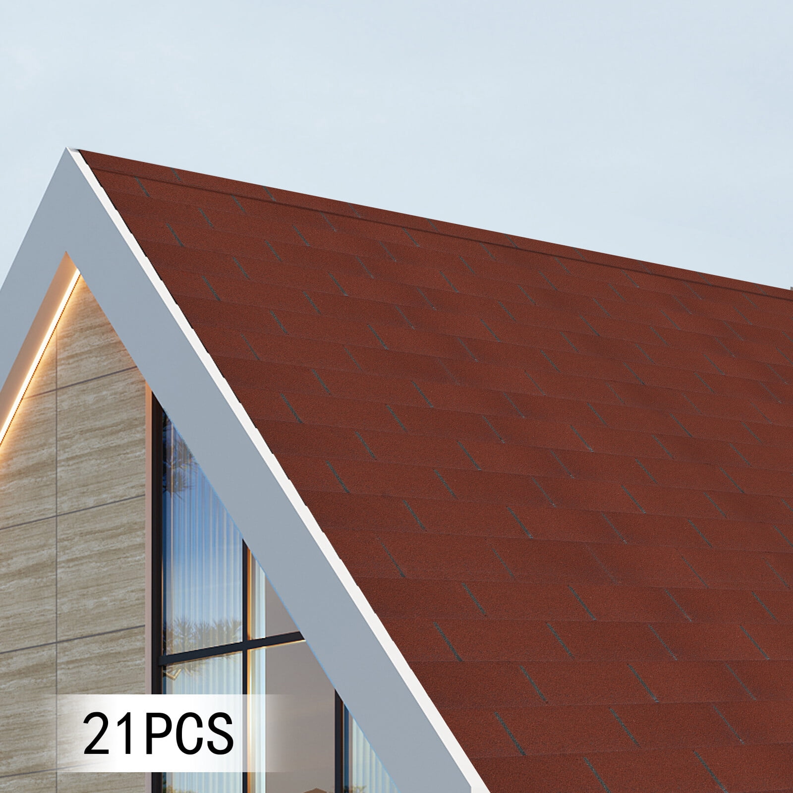 Roofing Shingles Asphalt Shingles Roof Tiles 21Pcs Asphalt Roof Shingles 2.7mm!