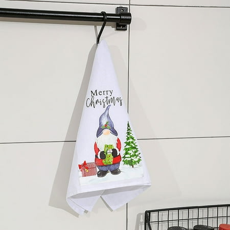 

Winter Kitchen Towel Christmas Bathroom Soft Absorbent Dish Cloth Fingertip Towel For Oven Stove Handle Table Top Christmas Decorations Christmas Gifts