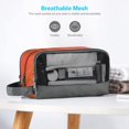 thumbnail image 3 of Neceser de viaje Gonex Nylon Dopp Kit Organizador Naranja, 3 of 6