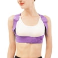 thumbnail image 3 of Adolescent Adult Hunchback Correction Belt Posture Corrector Brace Back Spine Support (Purple)M, 3 of 14