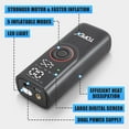 thumbnail image 2 of TOPEX 12V Car Tyre Inflator Portable Air Compressor Cordless Air Pump 150PSI Air Pump Dual Power Electric Tyre Pump for Car/ Motorcycle/ Bike/ Ball/ Custom, 2 of 12