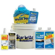 Star brite Boat Care Kit with Durable Vinyl Bucket & Marine Cleaners