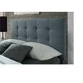 thumbnail image 3 of Contemporary Home Living 78.5" Gray Upholstered Platform Bed - Full Size, 3 of 4