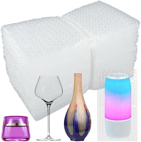 50 Pcs Bubble Pouch Wraps - 6"x10" Double Walled Clear Bubble Out Bags for Packing, Shipping, Storage, and Moving - Shockproof Cushioning Bags for Fragile Items